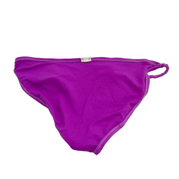 Xhilaration Purple With Gold Sheen & Metal Braided Side Detail Bikini Bottom, L - Picture 5 of 9